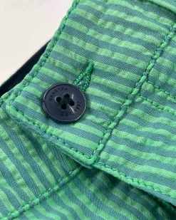 Gaastra Nantes Seersucker Island Green|Heren Shorts En Broeken